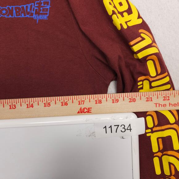 Dragon Ball Anime Long Sleeve Casual Graphic T Shirt Adult Mens Size S Brown - Picture 7 of 10